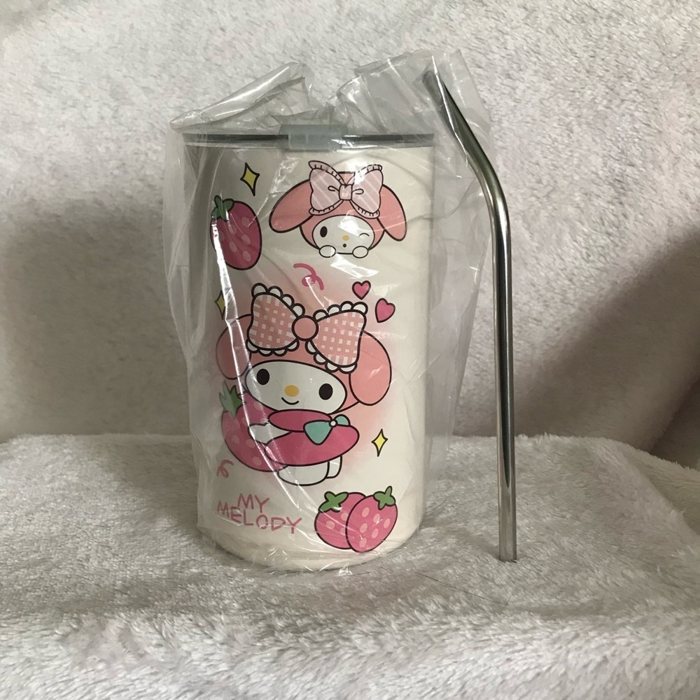 Melody Coffee tea water Mug w Straw Portable Stainless Steel Insulated Mug New - Picture 10 of 10
